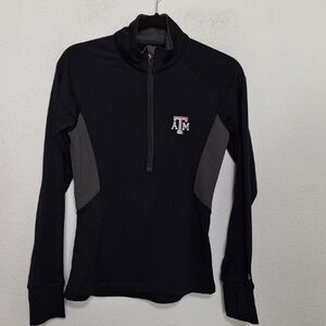 Under Armour Women’s ATM Black Gray Semi Fitted Half Zip Outdoor Jacket Size S